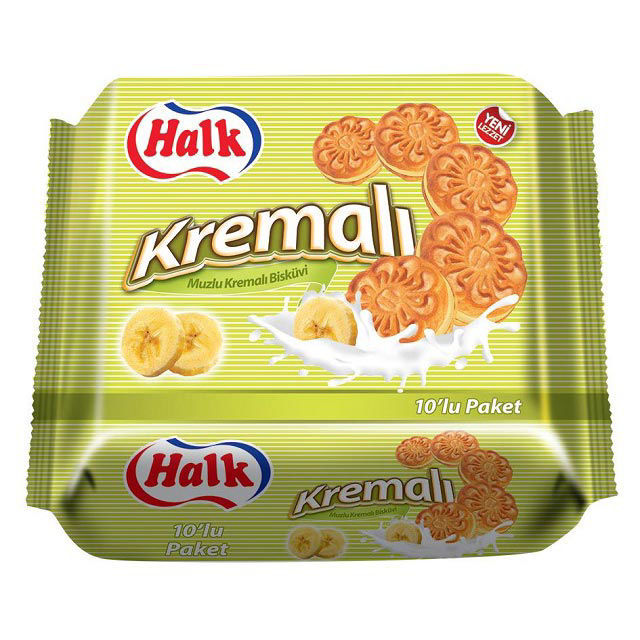 Halk Kremalı Bisküvi  10*50 g