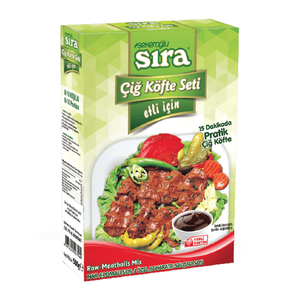 Sıra Etli Çiğ Köfte Seti 500 g