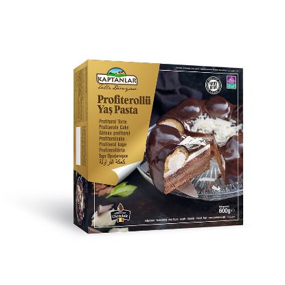 Picture of Kaptanlar Profiterollü   Yaş Pasta El Yapımı 600 Gr