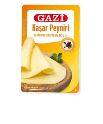 Gazi Kaşar Peynir Dilim 125g