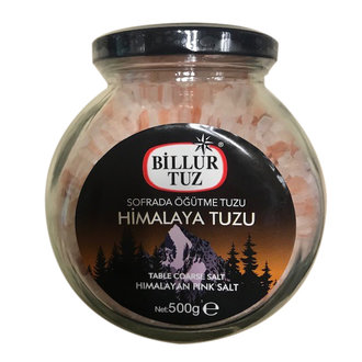 Billur  Pembe Kaya Tuzu Taneli 500g